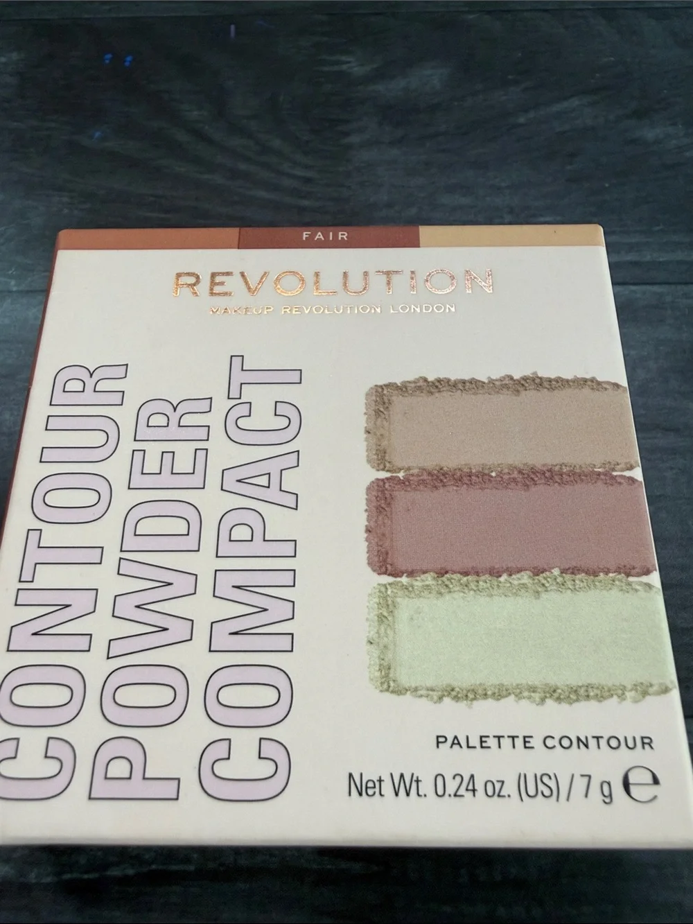 Revolution Contour Powder Compact - Fair - Peach, Brown, Cream